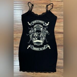 Skull Lace Cami Dress